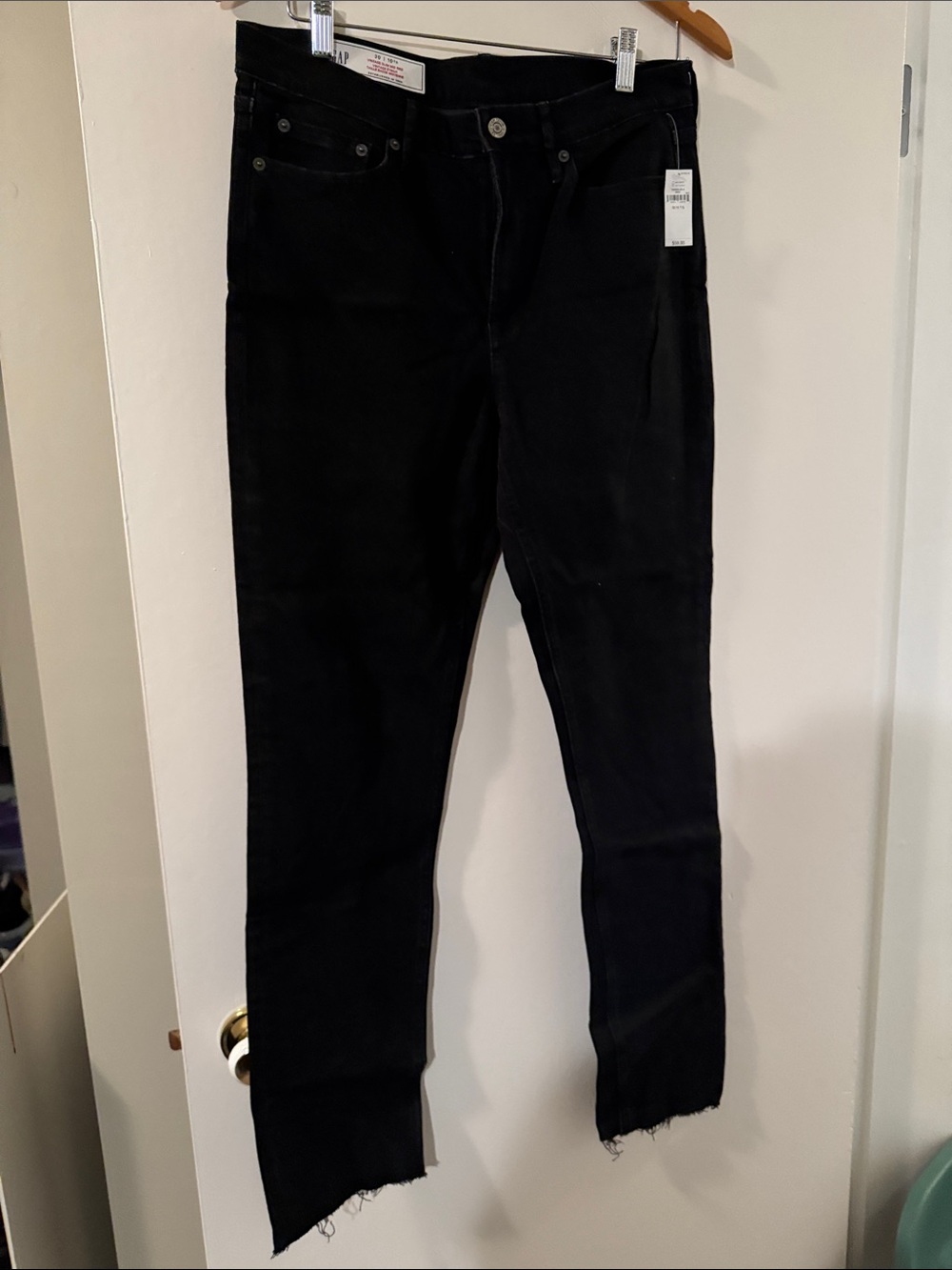 GAP Black Mid-rise Slim Jeans 30 Tall